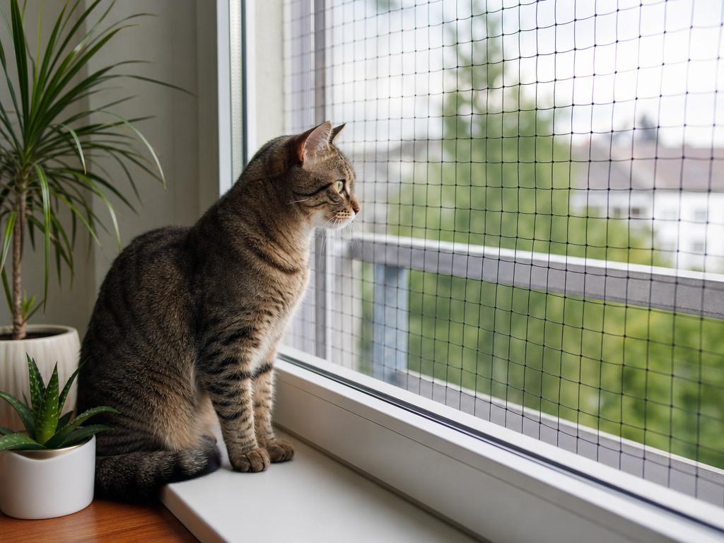 Jak zabezpečit okna a balkon pro kočku