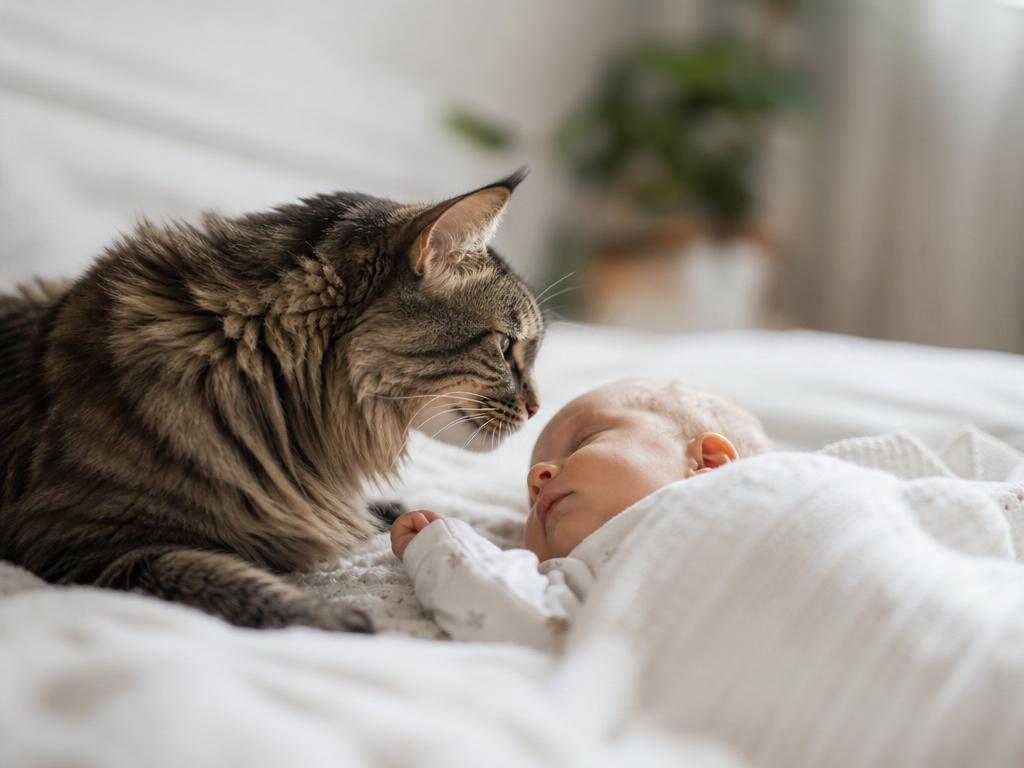 Kočka a miminko jak připravit mazlíčka na nového člena