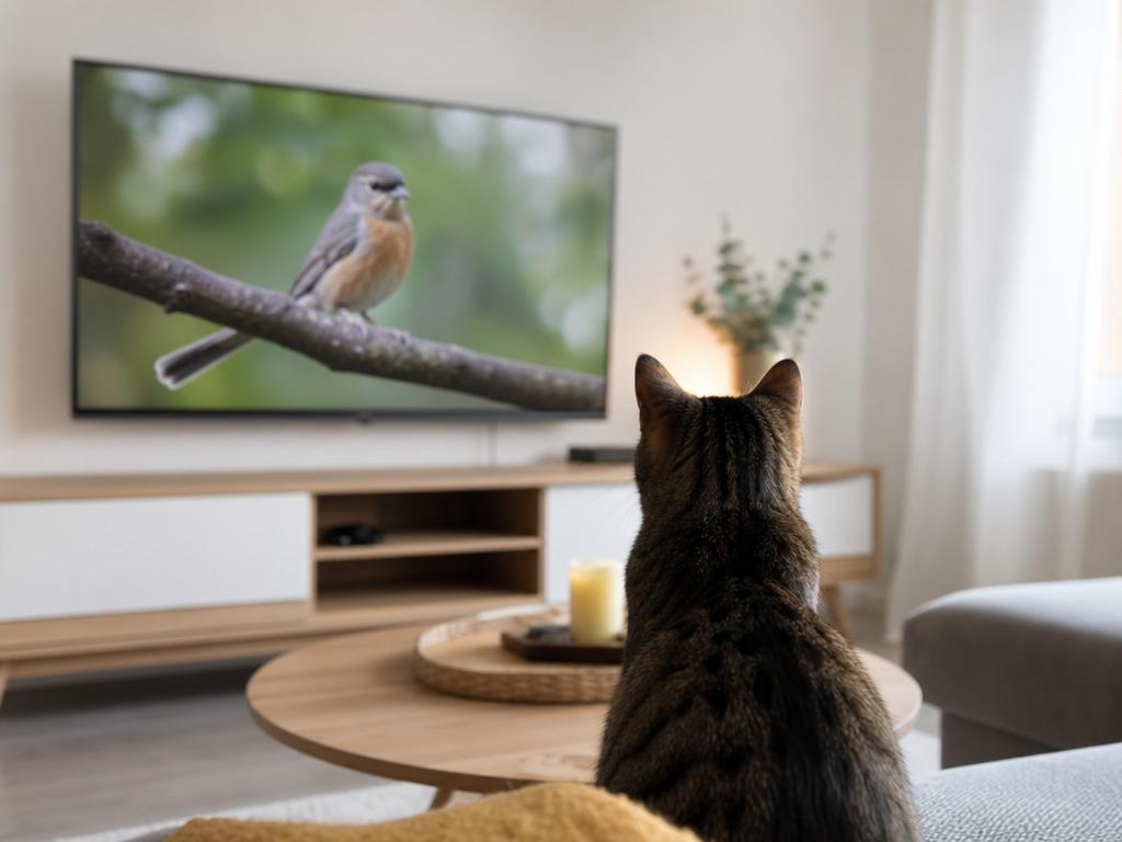 Proč kočka reaguje na určité zvuky v televizi