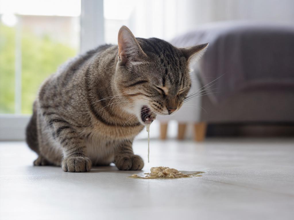 Proč kočka zvrací a kdy jít k veterináři