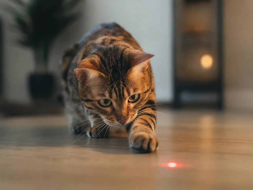 Proč kočky „loví“ světelné odrazy a laserová ukazovátka (a proč je to frustruje)