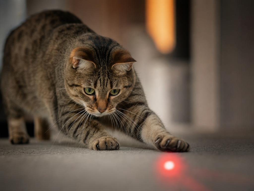 Proč kočky reagují na laserové světlo