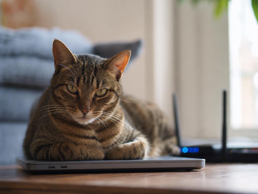 Proč kočky vyhledávají ta nejteplejší místa v domě jako jsou wifi routery nebo notebooky