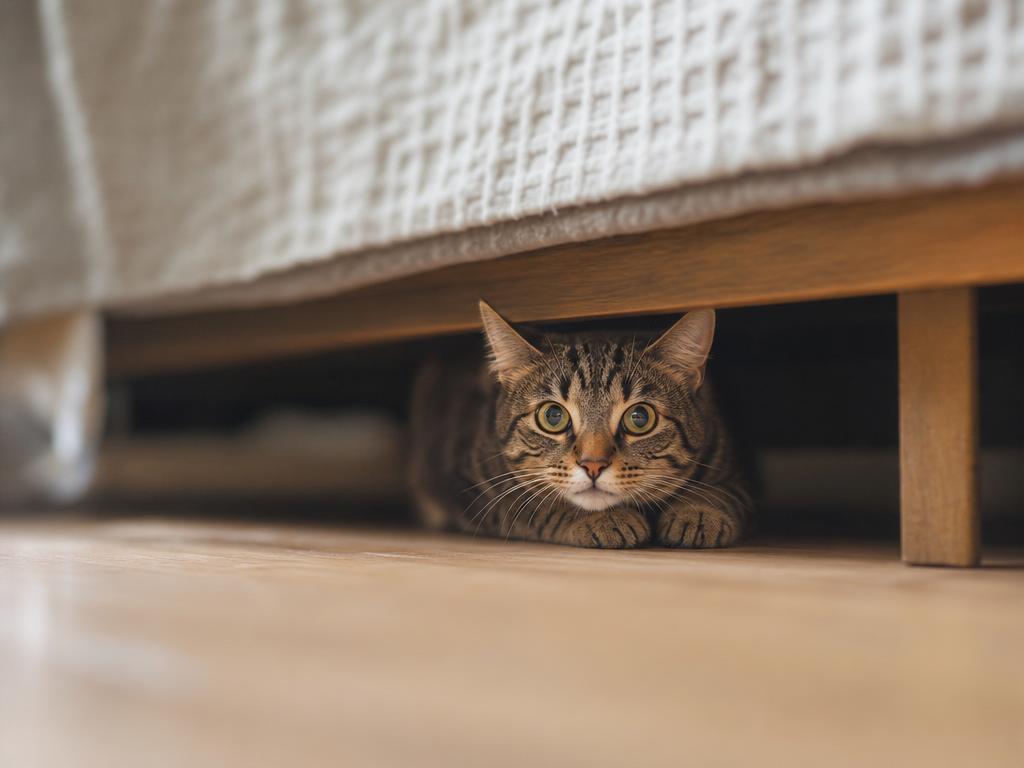 Proč se kočka schovává pod postel a kdy je to problém